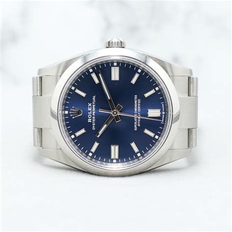 rolex oyster perpetual 38mm blue|More.